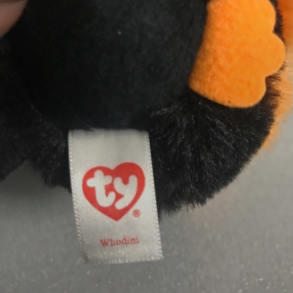 Ty Puffies (Beanie Balls) - WHODINI the 2023 Halloween Orange Owl (3 inch) - Picture 9 of 12